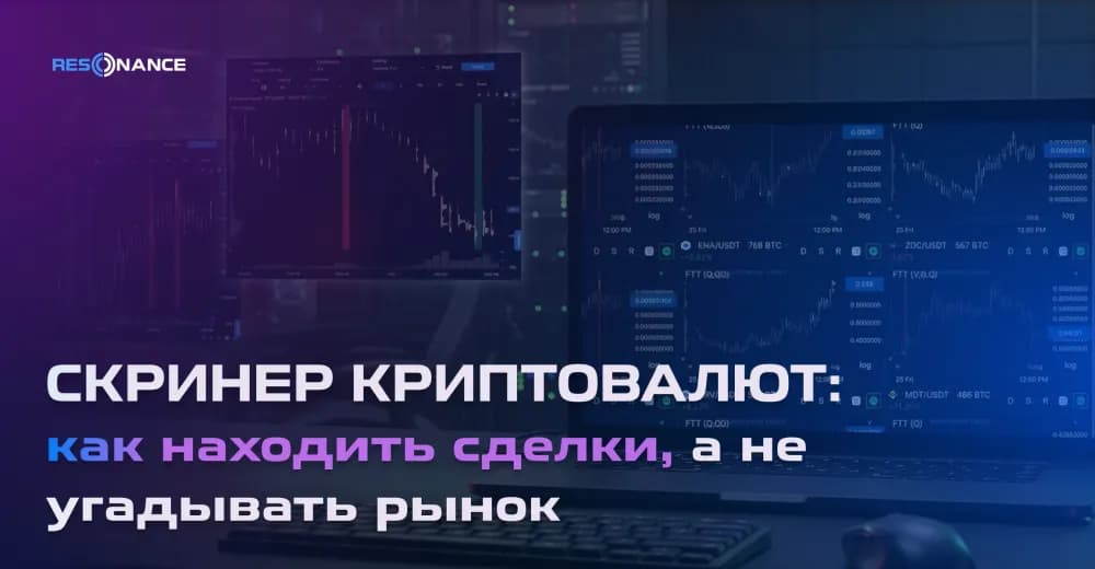 Скринер криптовалют: как находить сделки, а не угадывать рынок