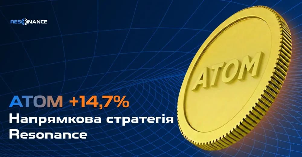 ATOM +14,7% (Напрямкова стратегія Resonance)