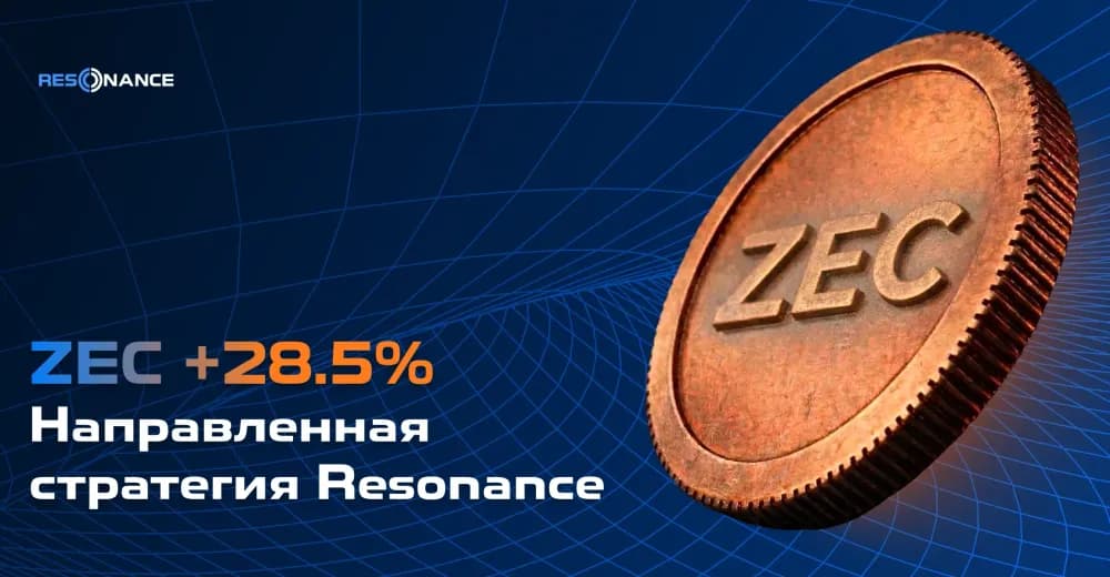 ZEC +28.5% (Направленная стратегия Resonance)