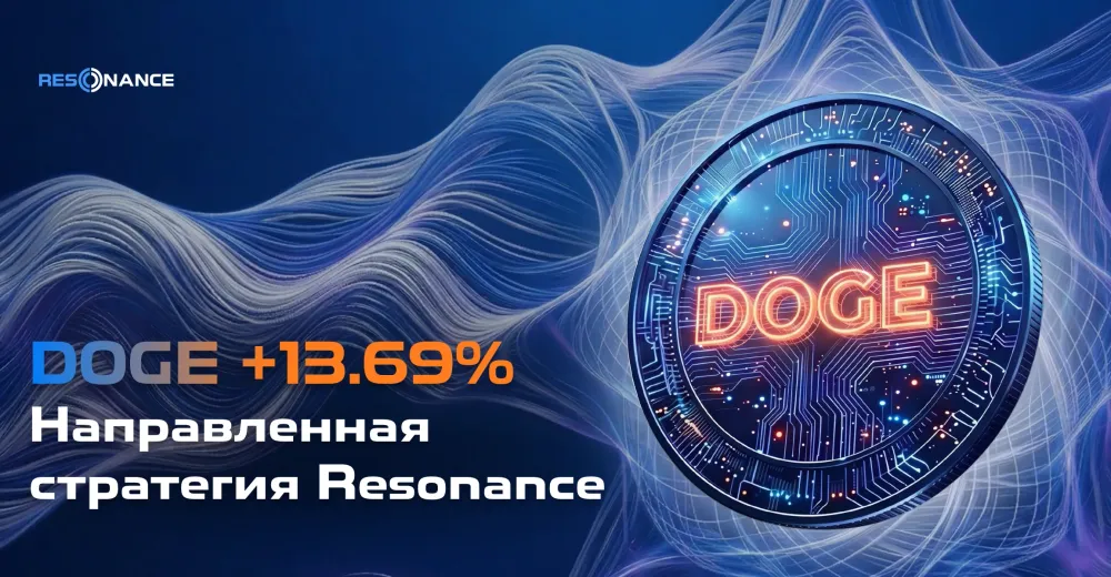 DOGE +13.69% (Направленная стратегия Resonance)