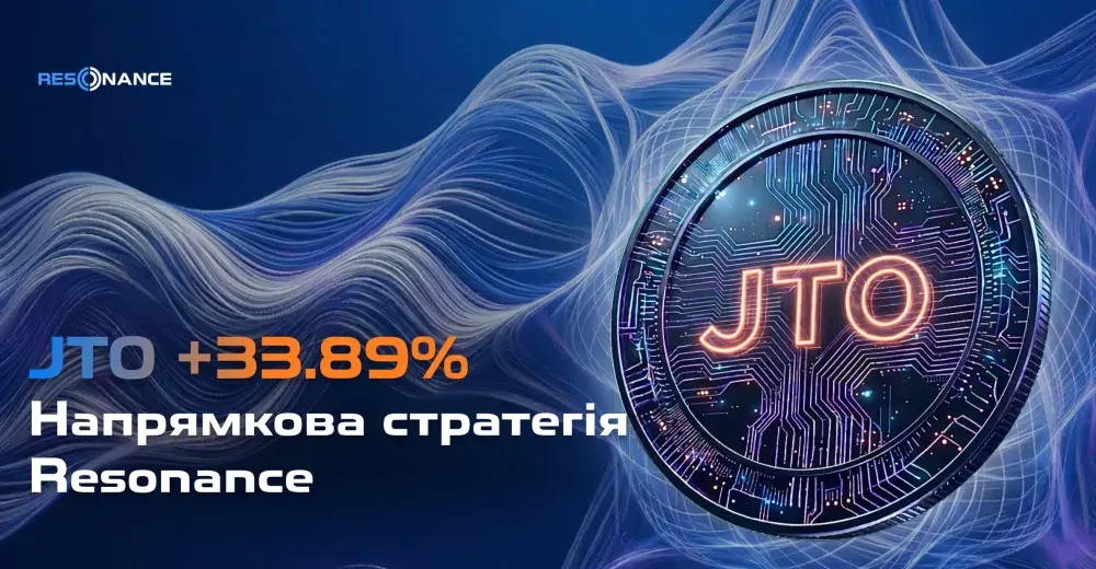 JTO +33.89% (Напрямкова стратегія Резонанс)