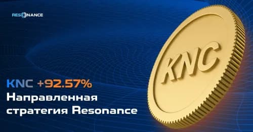 KNC +92,57% (Напрямкова стратегія Resonance)