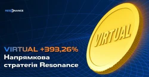 VIRTUAL +393.26% (Напрямкова стратегія Резонанс)